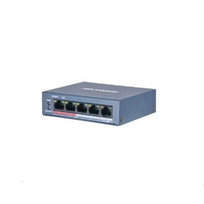 Switch POE 4 porturi Hikvision DS-3E0105P-E/M(B) fara management SafetyGuard Surveillance