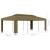 Pavilion cu acoperiș dublu, gri taupe, 3 x 6 m, 180 g/m² GartenMobel Dekor