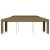 Pavilion cu acoperiș dublu, gri taupe, 3 x 6 m, 180 g/m² GartenMobel Dekor