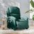 Fotoliu electric de masaj rabatabil, verde închis, textil GartenMobel Dekor