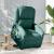 Fotoliu electric masaj rabatabil / ridicare verde închis textil GartenMobel Dekor