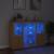 Servantă cu lumini LED, 3 buc., stejar sonoma, lemn prelucrat GartenMobel Dekor