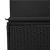 Set mobilier de grădină cu perne, 4 piese, negru, poliratan GartenMobel Dekor