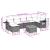 Set mobilier de grădină cu perne, 8 piese, negru, poliratan GartenMobel Dekor