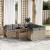 Set canapele de grădină, 9 piese, cu perne, bej, poliratan GartenMobel Dekor