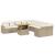 Set canapele de grădină cu perne, 11 piese, bej, poliratan GartenMobel Dekor