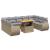 Set canapele de grădină cu perne, 10 piese, bej, poliratan GartenMobel Dekor