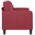 Canapea cu 2 locuri, roșu vin, 120 cm, material textil GartenMobel Dekor