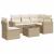 Set canapele de grădină cu perne, 6 piese, bej, poliratan GartenMobel Dekor