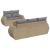 Set canapele de grădină cu perne, 6 piese, bej, poliratan GartenMobel Dekor