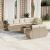 Set canapele de grădină, 9 piese, cu perne, bej, poliratan GartenMobel Dekor