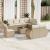 Set canapele de grădină, 9 piese, cu perne, bej, poliratan GartenMobel Dekor