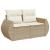 Set canapele de grădină, 9 piese, cu perne, bej, poliratan GartenMobel Dekor