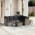 Set canapele de grădină cu perne, 8 piese, gri, poliratan GartenMobel Dekor