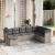 Set canapele de grădină cu perne, 8 piese, gri, poliratan GartenMobel Dekor