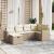 Set canapele de grădină cu perne, 6 piese, bej, poliratan GartenMobel Dekor