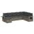 Set canapele de grădină cu perne, 8 piese, gri, poliratan GartenMobel Dekor
