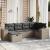 Set mobilier grădină cu perne, 6 piese, gri, poliratan GartenMobel Dekor