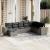 Set canapele de grădină cu perne, 8 piese, gri, poliratan GartenMobel Dekor