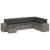 Set canapele de grădină cu perne, 8 piese, gri, poliratan GartenMobel Dekor