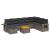 Set canapele de grădină, 9 piese, cu perne, gri, poliratan GartenMobel Dekor