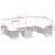 Set canapele de grădină, 9 piese, cu perne, gri, poliratan GartenMobel Dekor