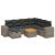 Set canapele de grădină cu perne, 8 piese, gri, poliratan GartenMobel Dekor