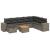 Set canapele de grădină, 9 piese, cu perne, gri, poliratan GartenMobel Dekor