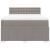 Pat box spring cu saltea, gri taupe, 160x200 cm material textil GartenMobel Dekor