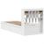 Cadru de pat fără saltea, alb, 75x190 cm, lemn masiv de pin GartenMobel Dekor