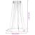 Plasa de tantari pentru umbrela 220 ochiuri alb Φ330x250 cm GartenMobel Dekor
