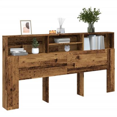 Tăblie pat cu dulap, lemn vechi 200x19x103,5 cm lemn prelucrat GartenMobel Dekor