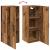 Dulap pe perete, lemn vechi, 34,5x34x90 cm, lemn prelucrat GartenMobel Dekor