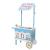 Toneta pe roti pentru inghetata, 2 sertare, accesorii incluse, roti mobile, 68x31.5x118 cm, mdf MultiMark GlobalProd