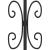 Gard grădină cu vârfuri negru 115 cm oțel vopsit electrostatic GartenMobel Dekor