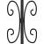 Poartă gard cu vârf negru 406x223 cm oțel vopsit electrostatic GartenMobel Dekor