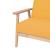 Canapea cu 2 locuri, galben, material textil GartenMobel Dekor