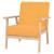 Set cu canapea, 2 piese, material textil, galben GartenMobel Dekor