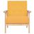 Set cu canapea, 2 piese, material textil, galben GartenMobel Dekor