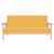 Set cu canapele, 2 piese, material textil, galben GartenMobel Dekor