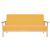 Set canapea din 3 piese, material textil, galben GartenMobel Dekor