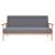Set canapea 2 piese, textil, gri închis GartenMobel Dekor