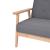 Set canapea din 3 piese, material textil, gri închis GartenMobel Dekor