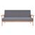 Set canapea din 3 piese, material textil, gri închis GartenMobel Dekor