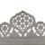 Paravan cameră sculptat manual 3 panouri gri 120x165 cm mango GartenMobel Dekor