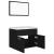 Set mobilier de baie, negru, lemn prelucrat GartenMobel Dekor