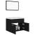Set mobilier de baie, negru, lemn prelucrat GartenMobel Dekor