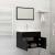 Set mobilier de baie, negru, lemn prelucrat GartenMobel Dekor