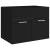 Set mobilier de baie, negru, lemn prelucrat GartenMobel Dekor