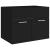 Set mobilier de baie, negru, lemn prelucrat GartenMobel Dekor